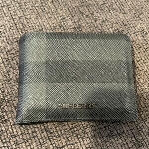 Burberry Checkered Black Card Holder